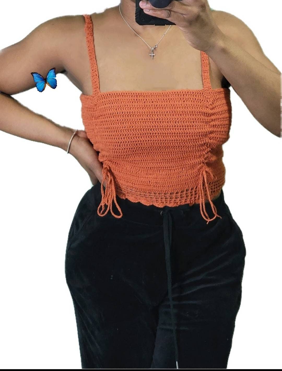 Haut froncé pour femme, vêtement de festival, haut d'été