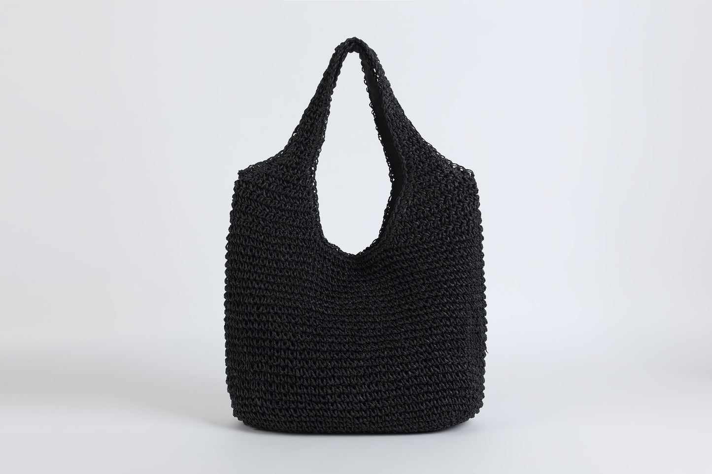 Crochet beach bag / black beach bag