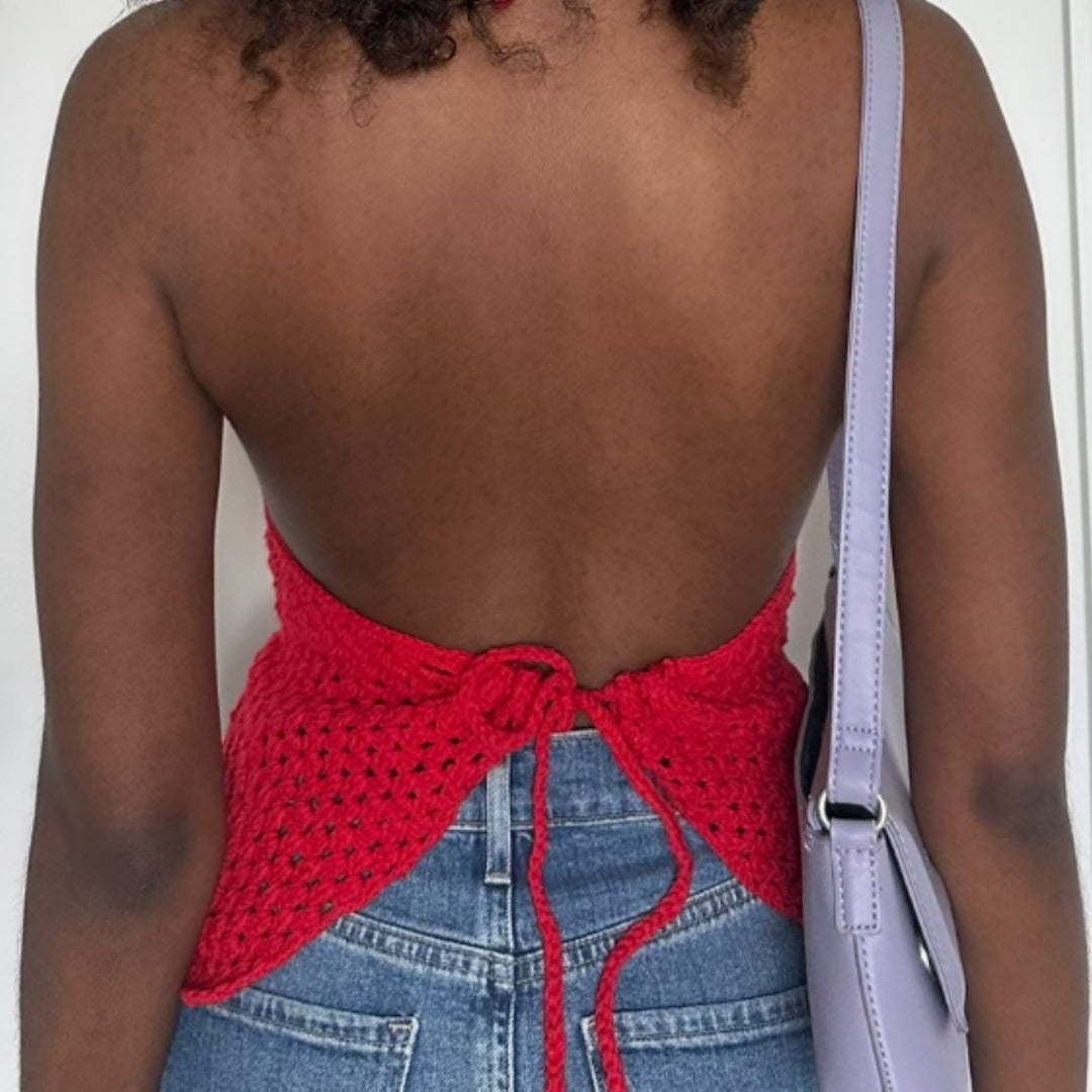 Rotten tomatoes Bralette crochet streetwear top