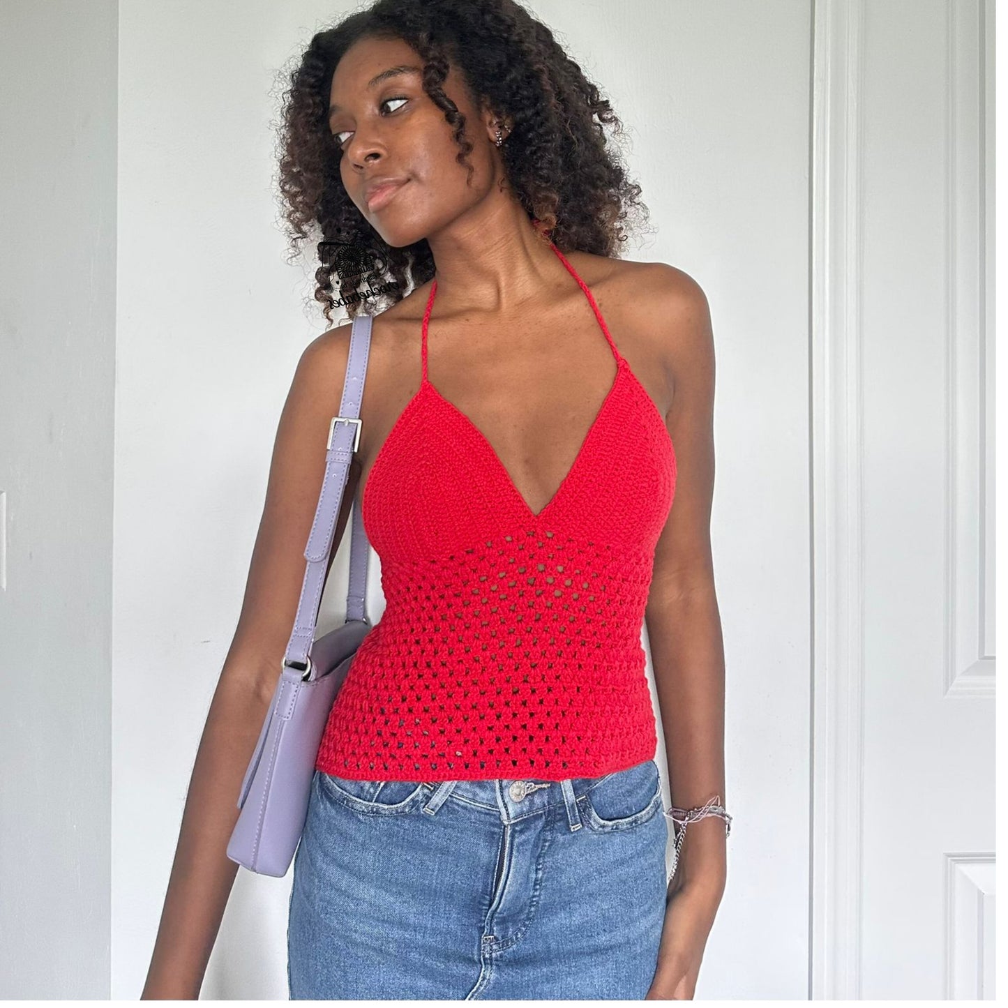 Rotten tomatoes Bralette crochet streetwear top