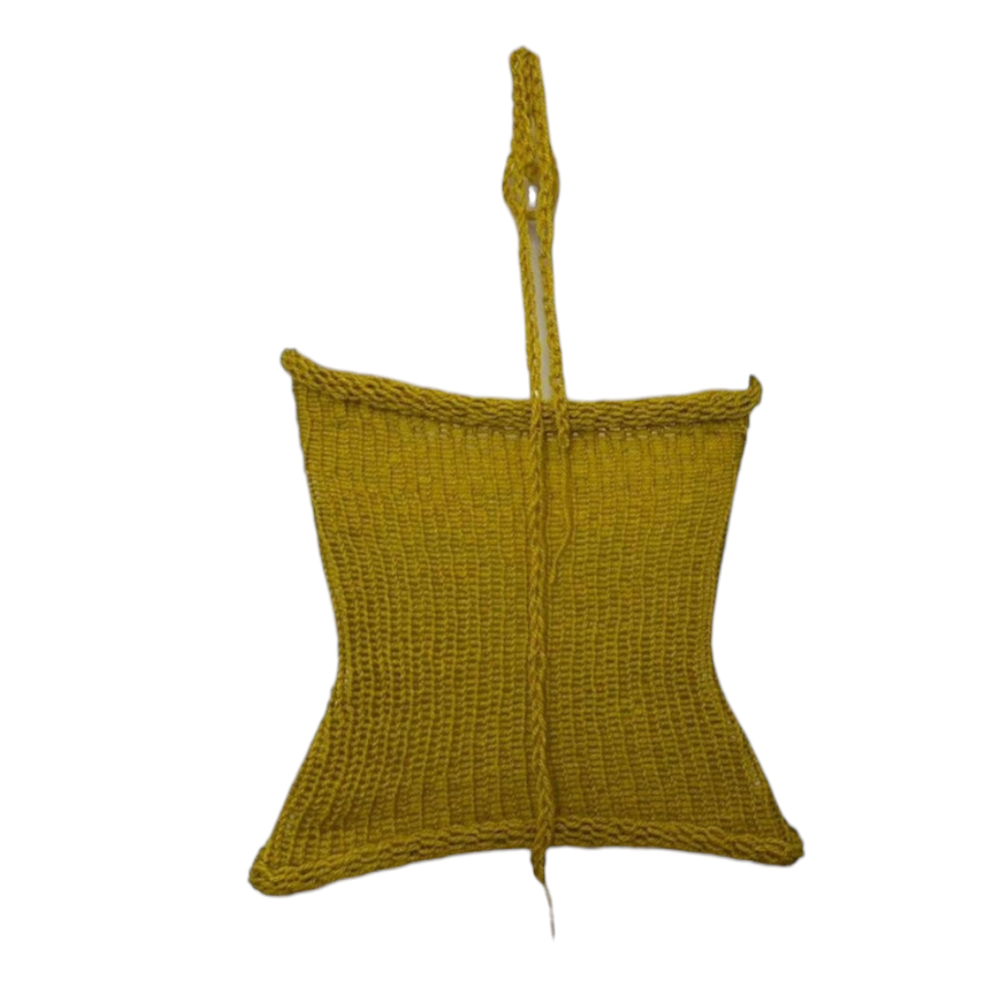 Mustard yellow gold   knitt top