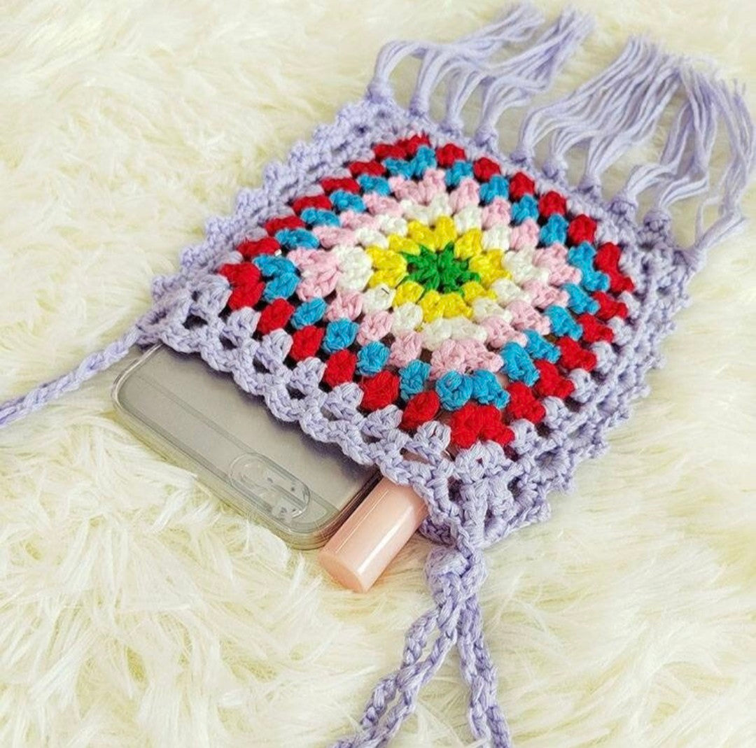 Multicolored Purse bag crochet bag women handbag cute ladies bag vintage bag beach bag. Shoulder vintagebag