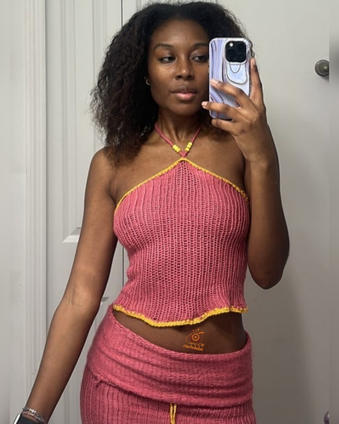 Pink Knitt-tube top