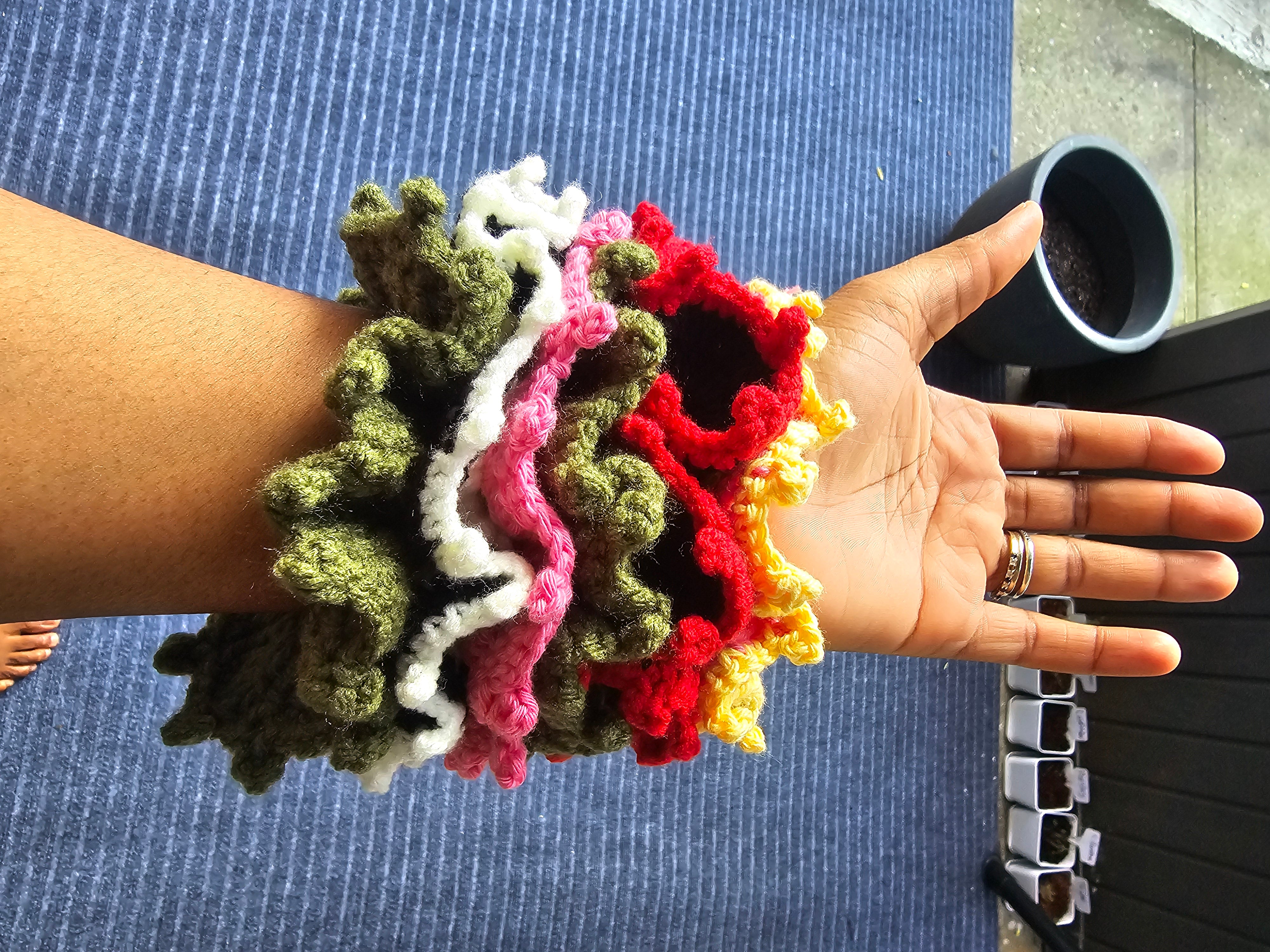 Chouchou au crochet Chouchou Attache Queue de Cheval Élastique Chouchou Esthétique.