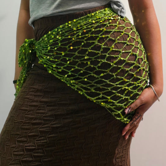 Skirt & Swimsuit Wrap | Sequins sparkling warp