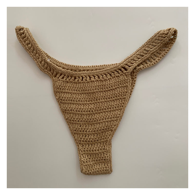 Two-piece set Crochet Fringe Bikini Top, Boho Fringe Halter Top, Croch –  Cbabescloset