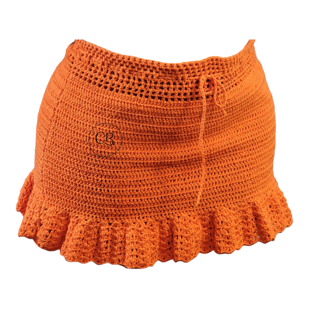 Crochet mini skirt(custom made will be made in 1 to 6weeks)