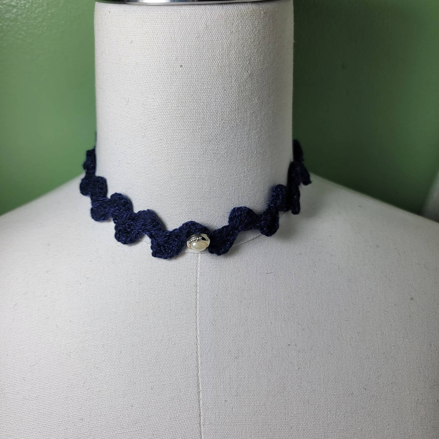 Dark Blue Choker