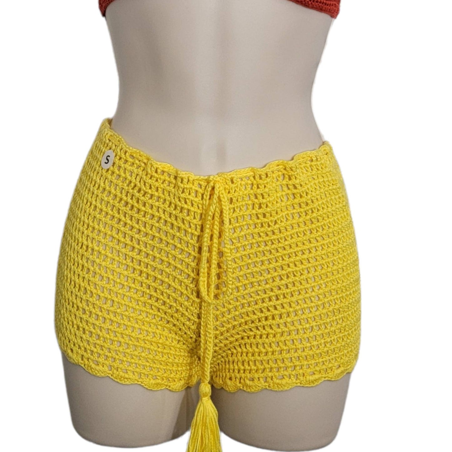 Crochet shorts festival beachwear shorts beachcoverup women clothing  |Bikinicoverups| Bikini | Sustainable | Crochet clothing